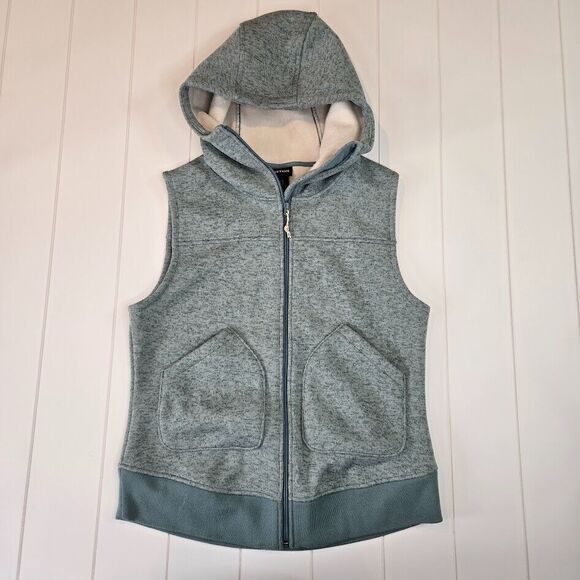 Burton Fleece Lined Hooded Minxy Vest‎ Women's Size MEDIUM Aqua Blue Gorpcore - Picture 2 of 12